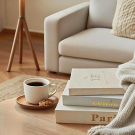 GORDEPENT - Libros decorativos, cajas de lino, 3 piezas en un juego, crea un ambiente de vida, como mesas de café, mesas de té, estanterías, libros falsos para decoración del hogar, controles remotos