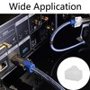 PDETVEO 40PCS RJ45 Port Covers, Silicone Ethernet Dust Protector Caps