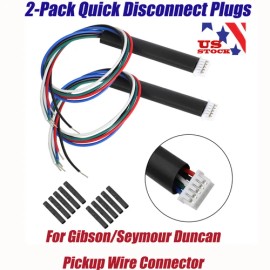 Unbranded 2-Pack Quick Disconnect Plugs For Gibson/Seymour Duncan Pickup Wire Connector US
