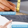 Bedside Commodes Mat Portable Bedside Toilet Mat with Raised Edge,
