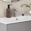 Boperzi Liquid Pump Soap Dispenser for Bathroom Ceramic Striped Kitchen