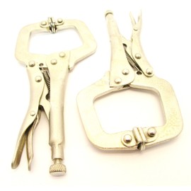 2pc 6" Mini Locking C-Clamp Plier Set Mole Grips/Welding Engineering WH020