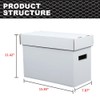 CNNELL Comic Books Storage Boxes Short Holds 150-175 Stackable Durable