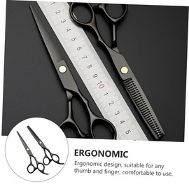 TOVINANNA 2pcs Professional Hair Cutting Scissors Stainless Steel Hairdressing Shears for Barbering Trimming Lightweight Ergonomic Grip Hair Cutting Tools