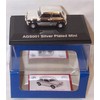 alpha group models silver plated MINI C00PER car 1.43 scale