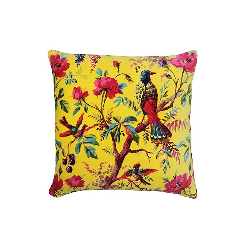 Paoletti Paradise Cotton Water Cushion Cover, Aqua Blue, 50 x
