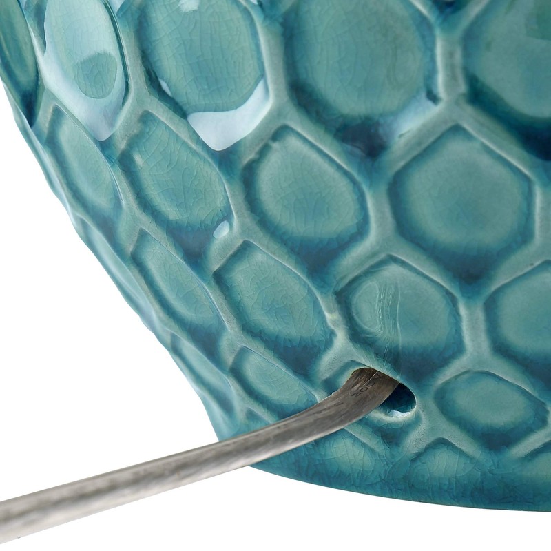 360 Lighting Kate Coastal Vase-Shaped Table Lamp 24.75" High Sea