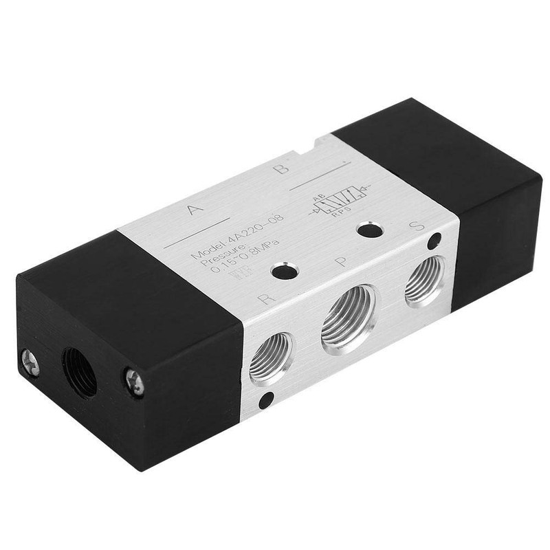 Pneumatic Air Valve, 5 Way 2 Position Pneumatic Hand Lever
