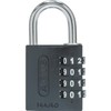 ABUS Combination Padlock 144/40 Lock-Tag Aluminium Black