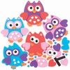 Baker Ross Owl Foam Magnets for Crafts, Pack of 8,