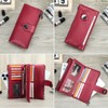Contacts Airtag Wallet Leather Turnlock Clutch Purse Womens Zipper Phone