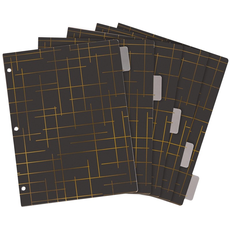 Paper Junkie 6 Sets of 5 Tab Dividers for 3