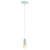 EGLO YORTH-P 60 W Steel Pendant Light, Pastel Light Green