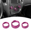 PDKLIN AC Volume Switch Knob Trim Ring Compatible with Dodge
