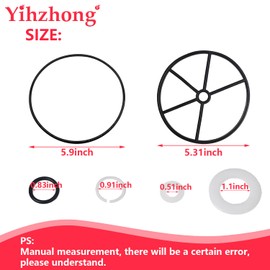 Yihzhong Vario-Flo Pool Filter Valve Parts Spider Gasket Replacement for Hayward 1 1/2" SP0710 SP0710X SP0711 SP0712