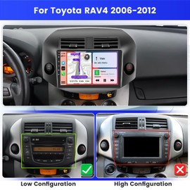 Inefala 2+64G Android 13 Car Stereo Radio for Toyota RAV4 2006-2012, 10.1'' HD Touch Screen Compatible with CarPlay Android Auto, AHD Backup Camera, Mirror Link, GPS, WiFi, DSP