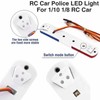 RC Police Light Ultra Bright Simulation Model Car LED Police