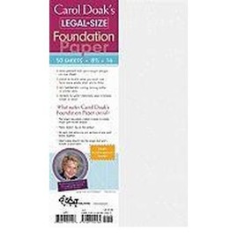 (CAROL DOAK'S LEGAL-SIZE FOUNDATION PAPER) BY Paperback (Author) Paperback Published on (04 , 2011)