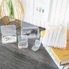 RETON 36Pcs Mixed Sizes Plastic Rectangular Clear Organizer Storage Box,