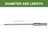 HLOFIZI 1/4" x 6" SDS Plus Hammer Drill Bits Masonry