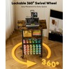 Ardier Movable Heat Press Machine Cart with Basket and Hooks,