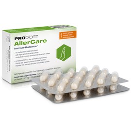 PRObiom AllerCare for Overreacting Immune System - Clinically Tested Bacterial Cultures & Vitamin D3 - Support for a Balanced Immune System - for Children & Adults - 30 Capsules (1 Month)