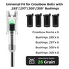 KEAUP 6 Pack Crossbow Lighted Nocks for Bolts with .285”/.297”/.300”/.305”