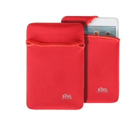 King of Flash 7" Red Slim Soft Padded Neoprene Sleeve for Allwinner A13 & Various Generic Android Tablet