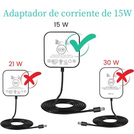 SanMuHome 15W Adaptador de Corriente para Echo Pop, Dot 3ª, 4ª, 5ª generación,edición Infantil, Altavoces Inteligentes de TV Cube, Adaptador de Cargador de Fuente de alimentación de Cable de 6.5pies