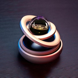 Car Perfume Pendant Galaxy Design Long Lasting Fragrance Solar Energy Rotating Car Aromatherapy Diffuser for GiftsTaurus