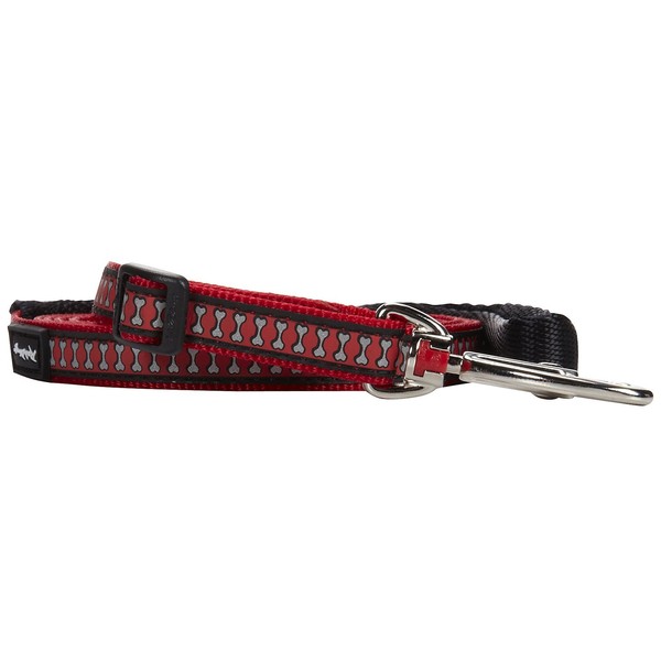 Red Dingo Reflective Safety Dog Lead, Medium, Red