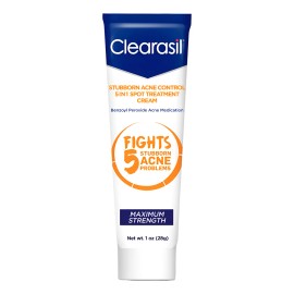 Crema Clearasil Tratameinto Manchas Acne Peroxido Benzoilo Todo Tipo De Piel Día