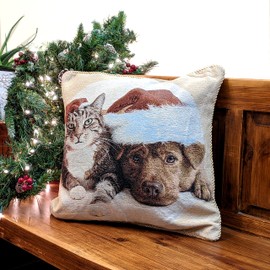 Tache 1 Piece Christmas Companions Holiday Festive Throw Pillow Cushion Covers