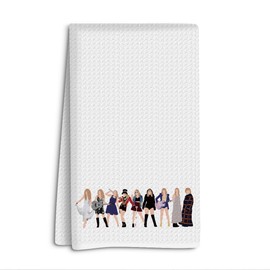 kdxpbpz Album Inspired Gift Kitchen Towels Singer's Merchandise Music Lovers Gifts for Women TS Fans Teen Girls Her Song Lovers Waffle Weave Dish Towels Hand Tea Towel for Kitchen Bathroom Home Decor