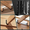 50 Pcs Black Joist Hangers 2X10, 18 Gauge Rafter Brackets