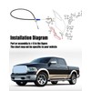 Door Latch Cable Front Driver Side Compatible with Dodge Ram