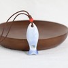 POYAMUSE Ceramic Fish Whistle Pendant Necklace for Women - Handmade