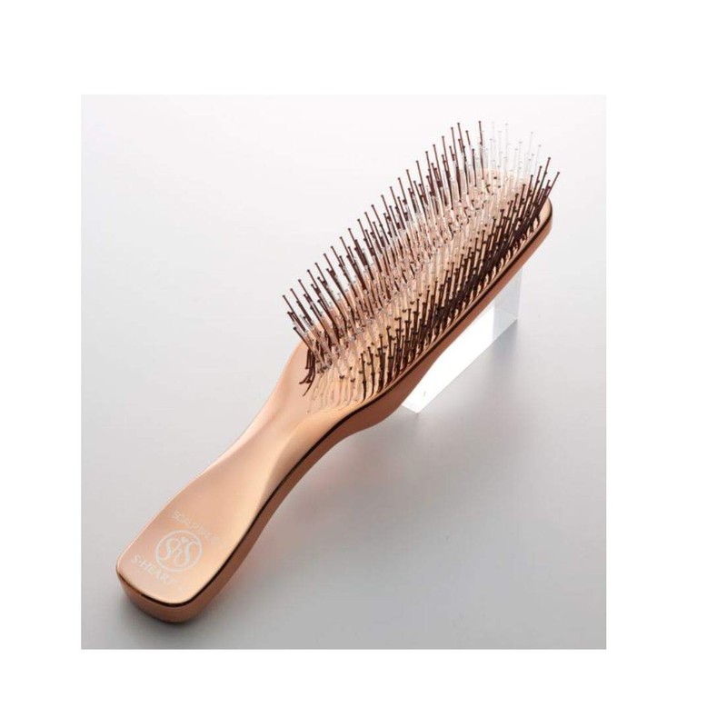 S-HEART-S Scalp Brush, World Model, Long, Pink Gold