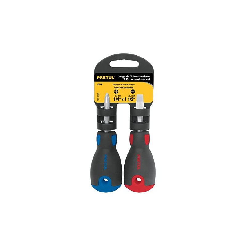 Pretul JDT-2BP, Duo de desarmadores tipo trompo, mango Comfort Grip