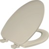 Church Enameled Wood Toilet Seat, Elongated Closed Front, Bone