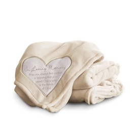 Pavilion Gift Company 19501 Comfort Loving Memory Thick Warm 320 GSM Royal Plush Throw Blanket, Cream
