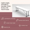 New Home Era 2.75ft Plastic Folding Bench � Lightweight and