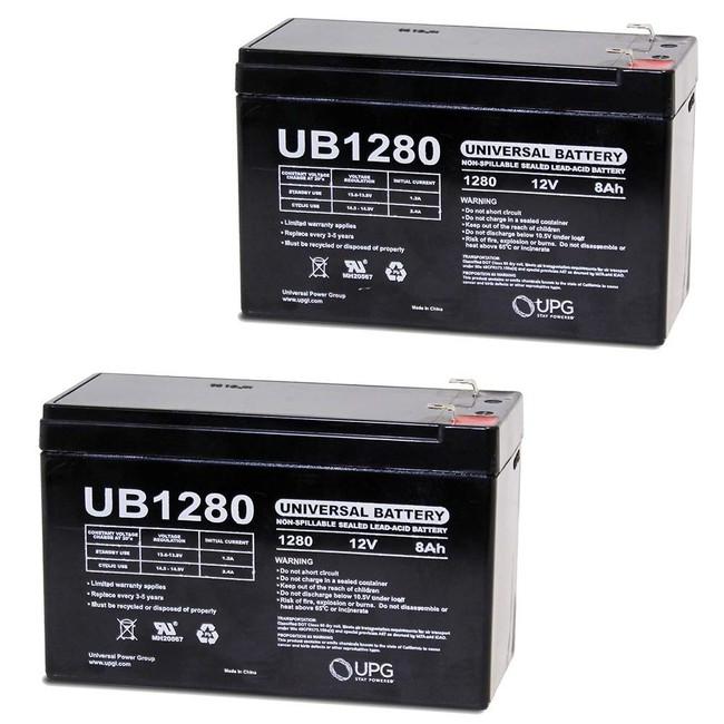 Universal Power Group 12V 8Ah SLA Battery Replacement for APC Smart-UPS 750 UB1270-2 Pack