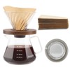 Mongdio Pour Over Coffee Maker, 20 oz V60 High-Heat Borosilicate