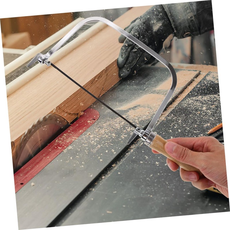 Mipcase 2 Sets Mini U Shape Coping Saw with Wooden