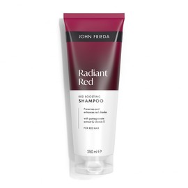 John Frieda Radiant Red Red Boosting Shampoo 250ml. Colour Depositing Care for Dyed Hair and Shine Support