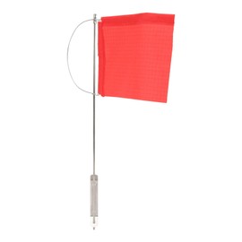 Wind Indicator Flag Stainless Steel Red Boat Flag Marine Mast Flag for Sailboat Yacht (140x120mm / 5.51x4.72 in),Boat/Yacht Parts