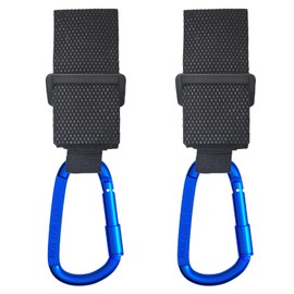 SANJOON UTV Roll Cage Hooks for Hanging Helmets, Headsets, Goggles, 1.5” to 2” SXS Roll Bar Mount Hook Hanger Compatible with Polaris, RZR, Can Am(2PCS,Blue)