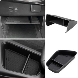 smabee 2PCS Center Console Organizer for 2024 2025 Buick Encore GX Accessories 2020-2025 Centre Console Storage Box ABS Material Interior