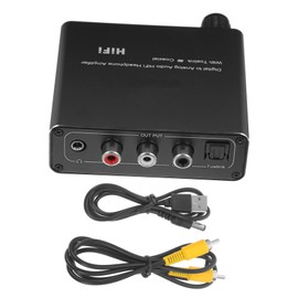 TEHAUX Optical to Analog Audio Converter Adapter for Tv Speaker Durable Material Compact Design Ensures Sound Output Compatible with Digital Devices